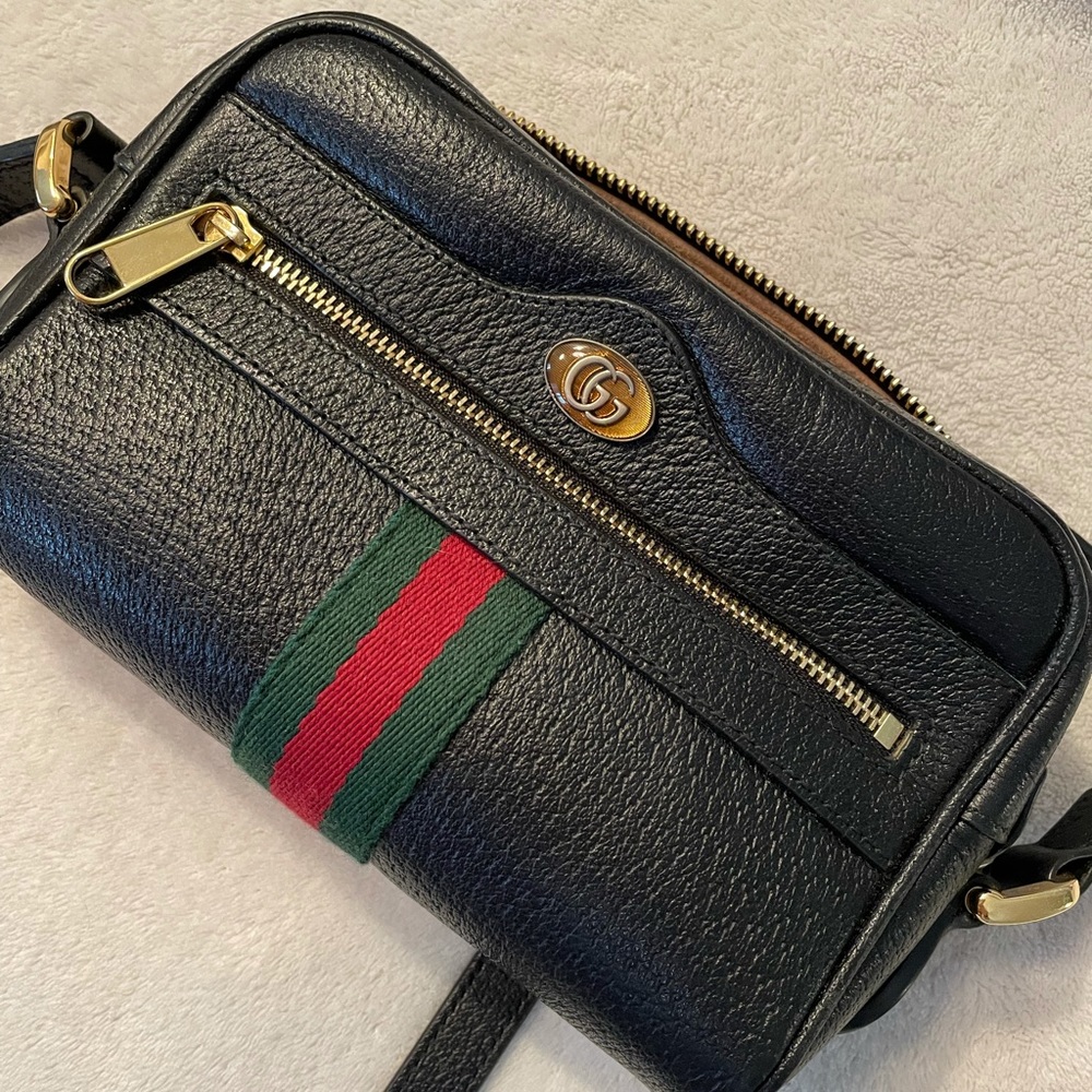 Gucci Ophidia Supreme Mini Bag - Black